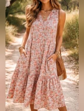 Natural Life Floral Dress